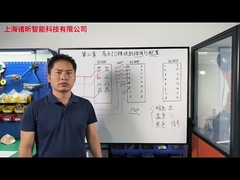 The wiring principle of the output module