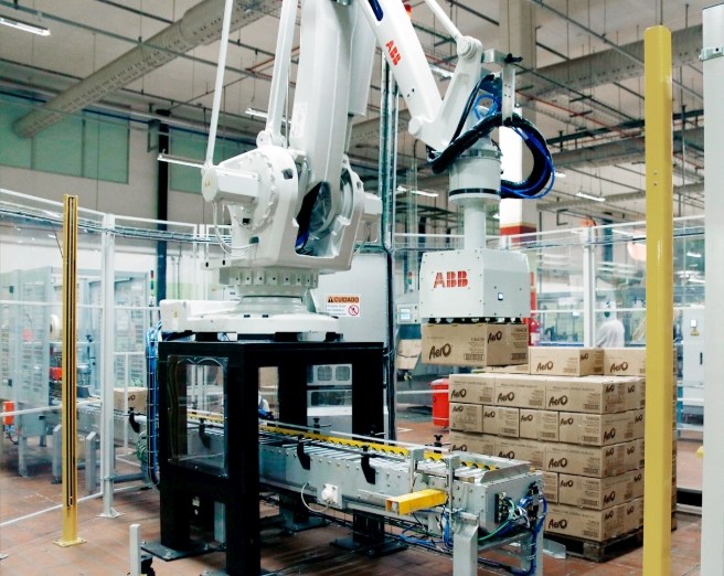 4 Axis IRB 660 180 3.15 Palletizing Robot Packaging Applications