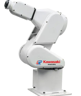 Kawasaki Robot Arm RS003N use  for handling, loading and unloading, gluing
